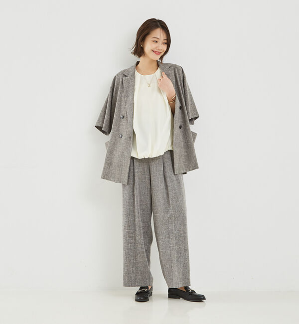 abahouse mavie「ノースリバルーンブラウス」|シャツ・ブラウス|