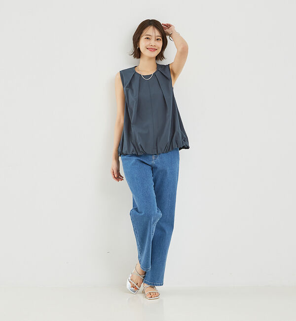 abahouse mavie「ノースリバルーンブラウス」|シャツ・ブラウス|