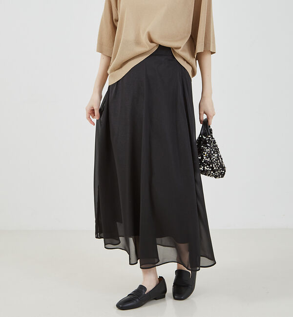 abahouse mavie「シアーフレアースカート」|スカート|
