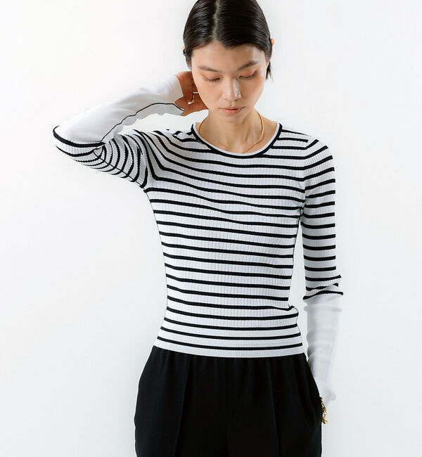 The Store by C' 「【MARIA McMANUS】クロップド リブ クループルオーバー」|Tシャツ・カットソー|