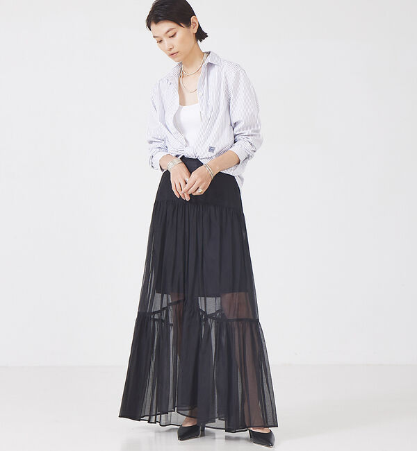 The Store by C' 「【COCUCA】シアーギャザースカート」|スカート|