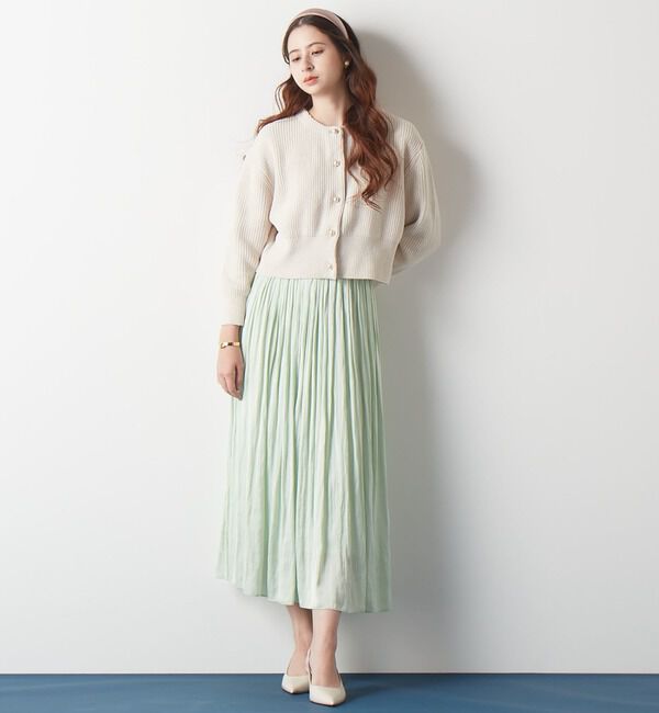 TIARA「《定番》ヴィンテージサテンギャザースカート」|スカート|