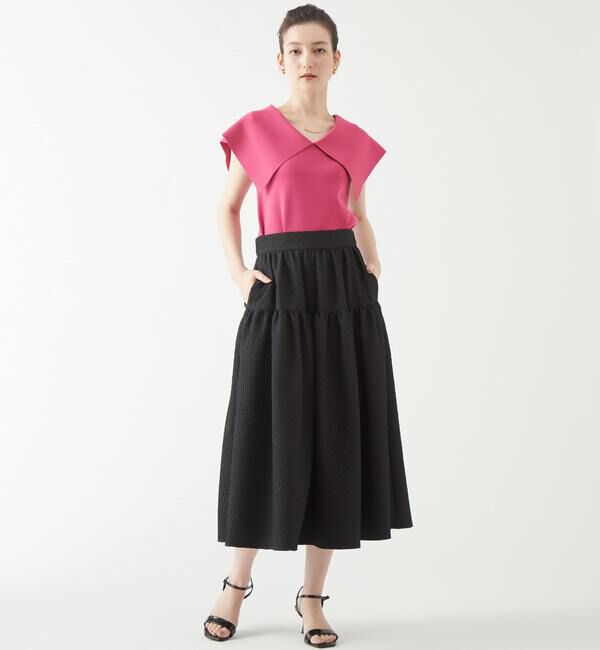 TIARA「ビッグカラーニット」|ニット・セーター|