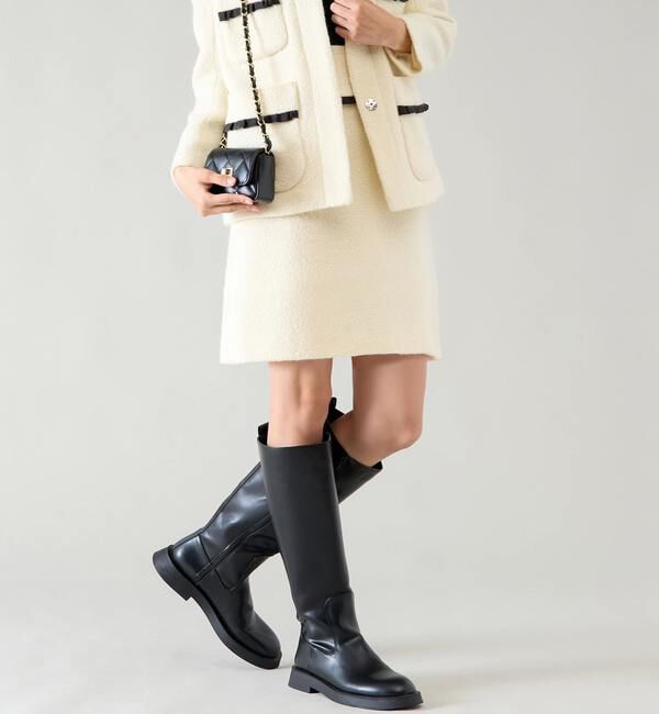 TIARA「フリルトリミングミニスカート」|スカート|オフホワイト