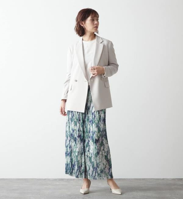 Liesse「ほぐし柄プリーツスカート」|スカート|