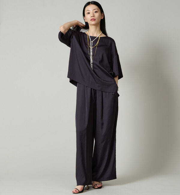 Liesse「サテンTブラウス（セットアップ対応）」|シャツ・ブラウス|