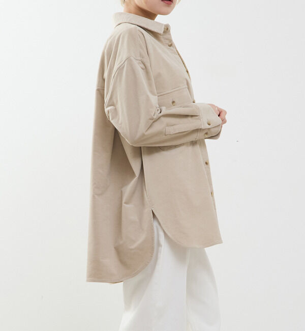 SOFFITTO「【A_/エース】コーデュロイオーバーシャツ」|シャツ・ブラウス|