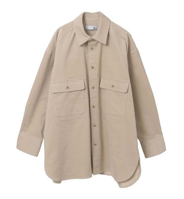 SOFFITTO「【A_/エース】コーデュロイオーバーシャツ」|シャツ・ブラウス|