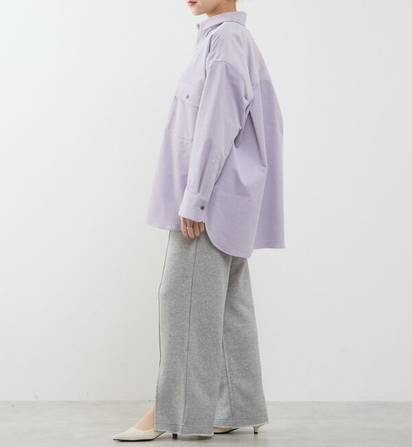 SOFFITTO「【A_/エース】コーデュロイオーバーシャツ」|シャツ・ブラウス|