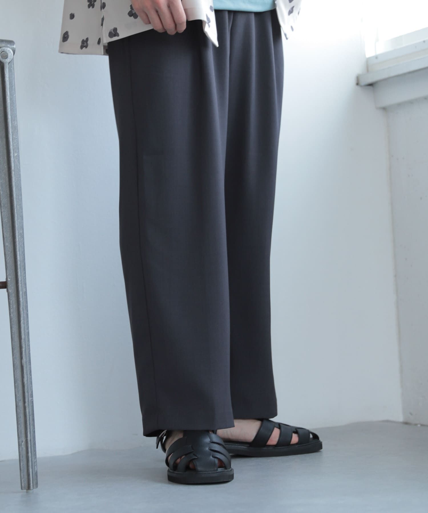 SENSE OF PLACE by URBAN RESEARCH「『セットアップ対応』『イージーケア』ダブルタックワイドスラックス」|その他|