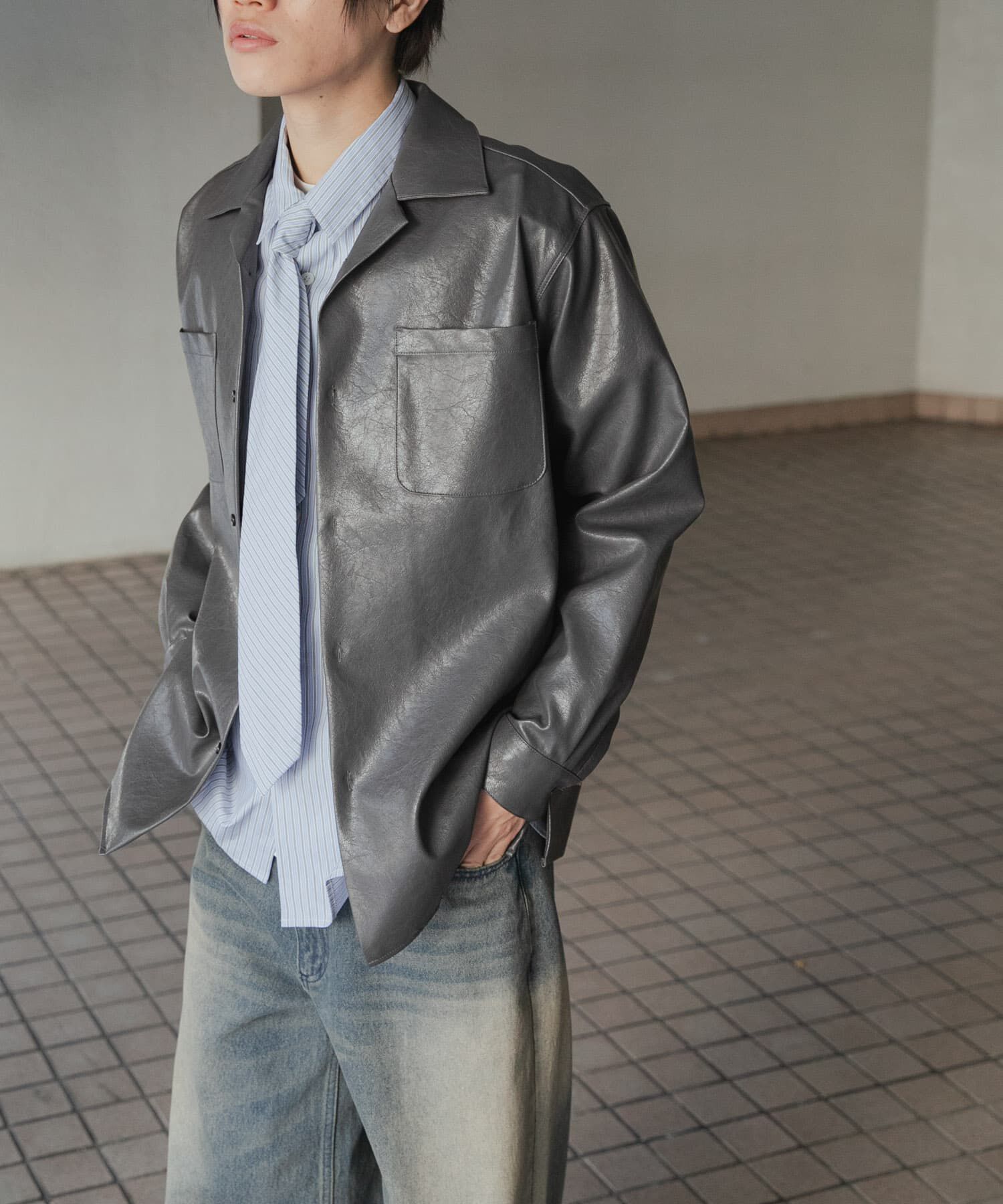 SENSE OF PLACE by URBAN RESEARCH「FLオープンカラールーズシャツ」|シャツ・ブラウス|