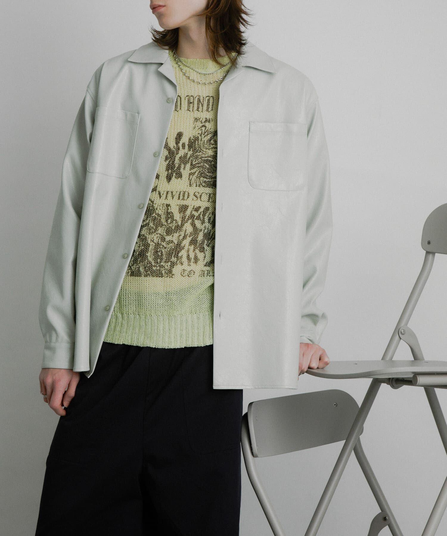 SENSE OF PLACE by URBAN RESEARCH「FLオープンカラールーズシャツ」|シャツ・ブラウス|ライトベージュ