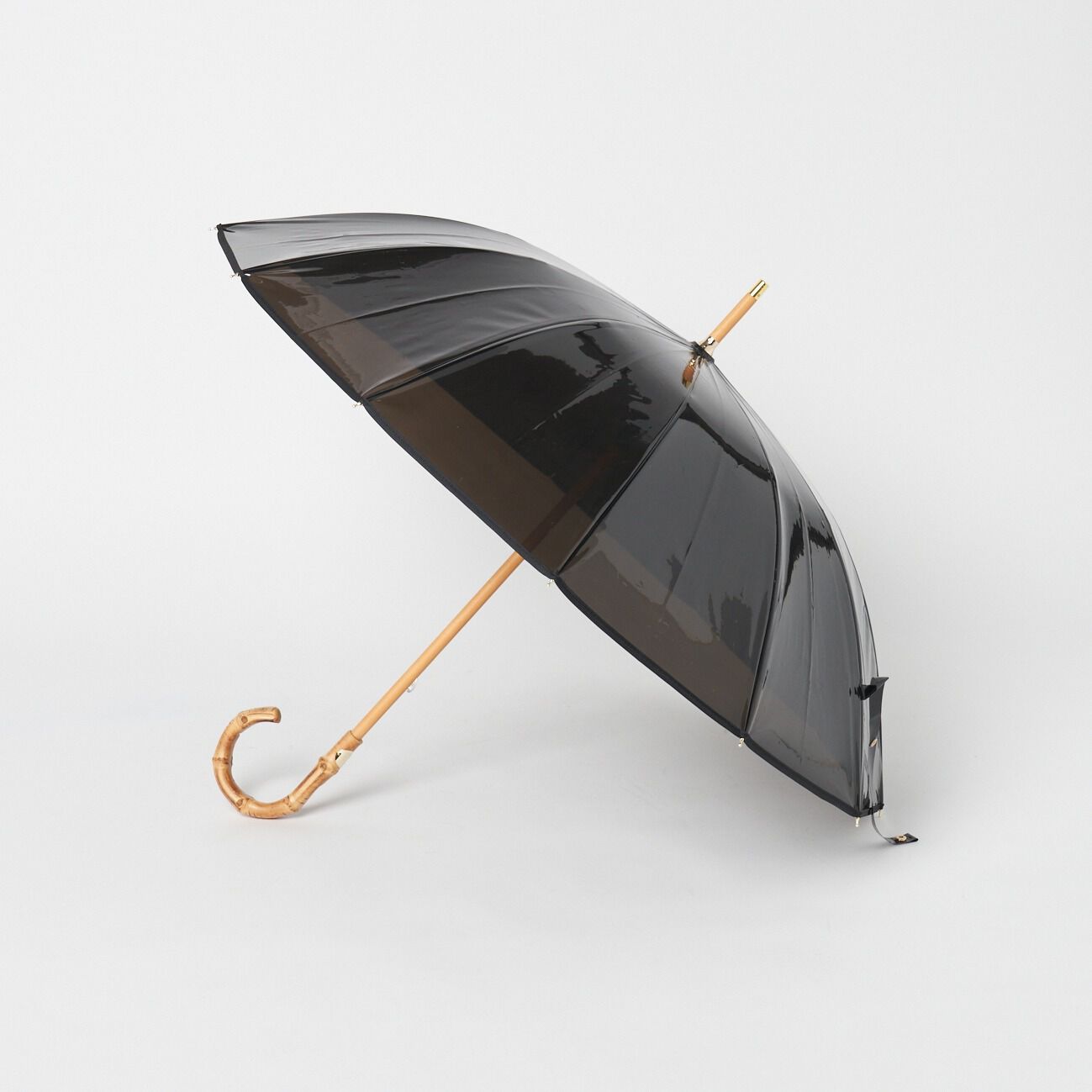 Traditional Weatherwear「Traditional Weatherwear CLEAR UMBRELLA BAMBOO」|傘|ブラック