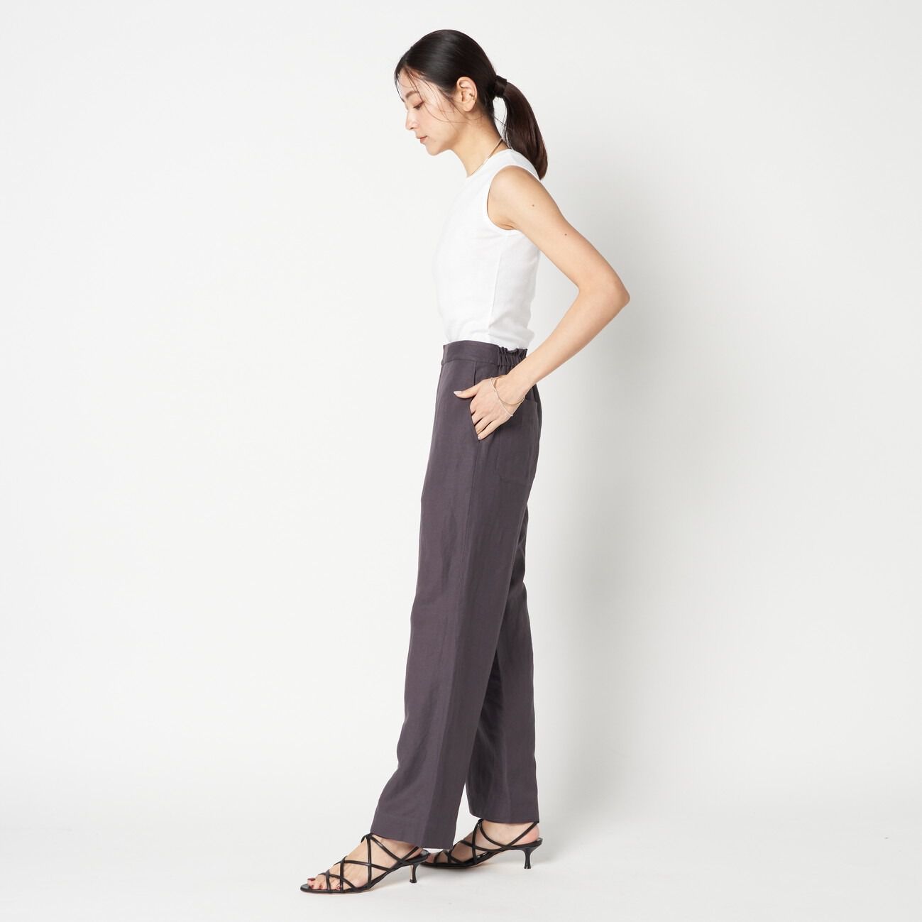 HELIOPOLE「HELIOPOLE the EDITOR PANTS(LINEN)」|チノ|