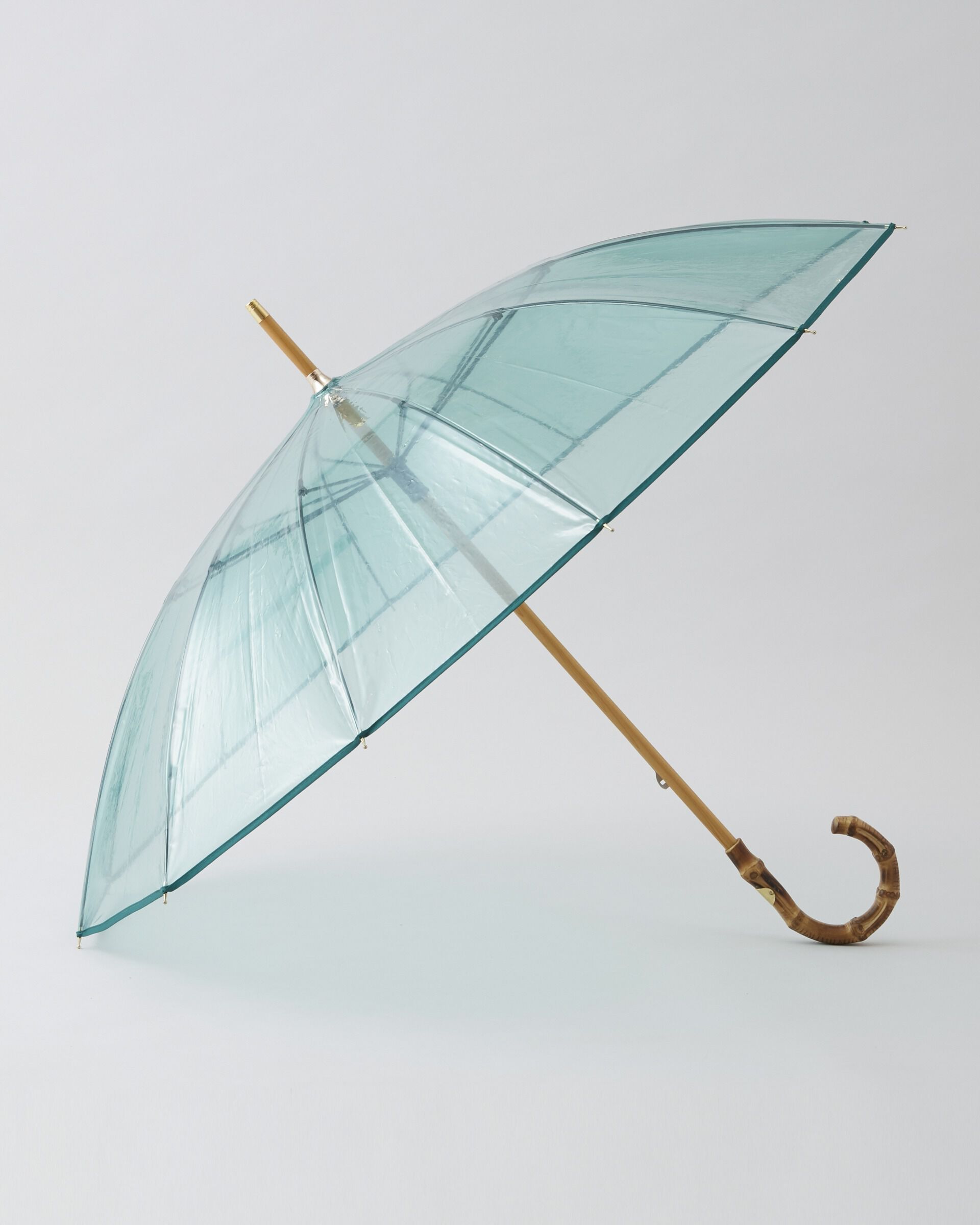 Traditional Weatherwear「CLEAR UMBRELLA BAMBOO」|傘|ｸﾞﾘｰﾝ