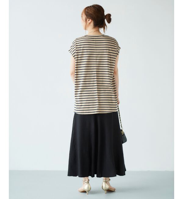 le.coeur blanc「麻マーメイドロングスカート」|フレア|