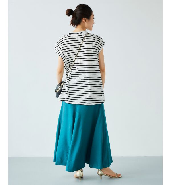 le.coeur blanc「麻マーメイドロングスカート」|フレア|