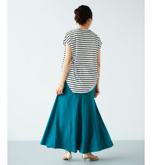 le.coeur blanc「麻マーメイドロングスカート」|フレア|