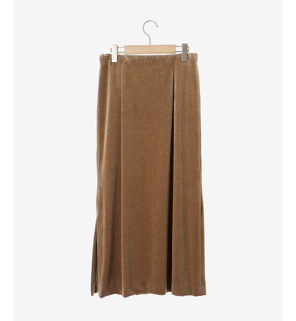 le.coeur blanc「ベロアサイドスリットスカート」|スカート|