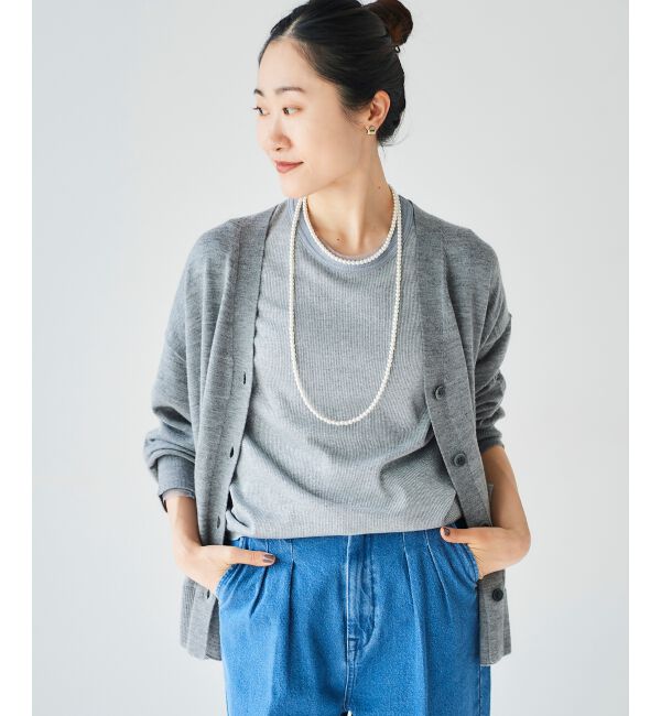 le.coeur blanc「ラメリブカットソー」|Tシャツ・カットソー|