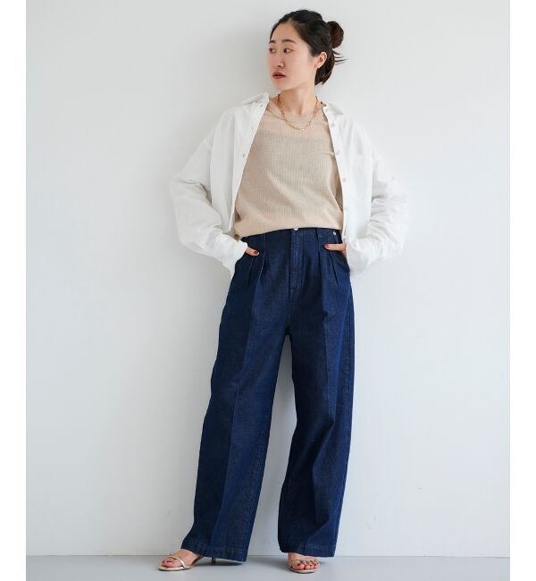 le.coeur blanc「ラメリブカットソー」|Tシャツ・カットソー|