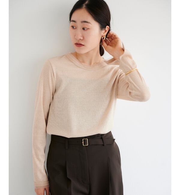 le.coeur blanc「ラメリブカットソー」|Tシャツ・カットソー|