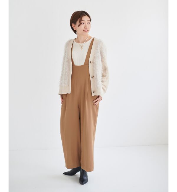 le.coeur blanc「ハイウエストサロペット」|オールインワン|