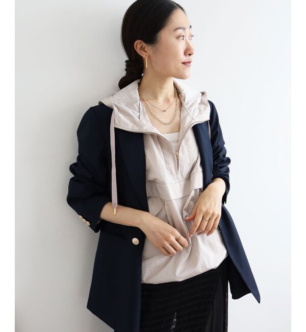 le.coeur blanc「シャイニーナイロンアノラックパーカー」|その他|