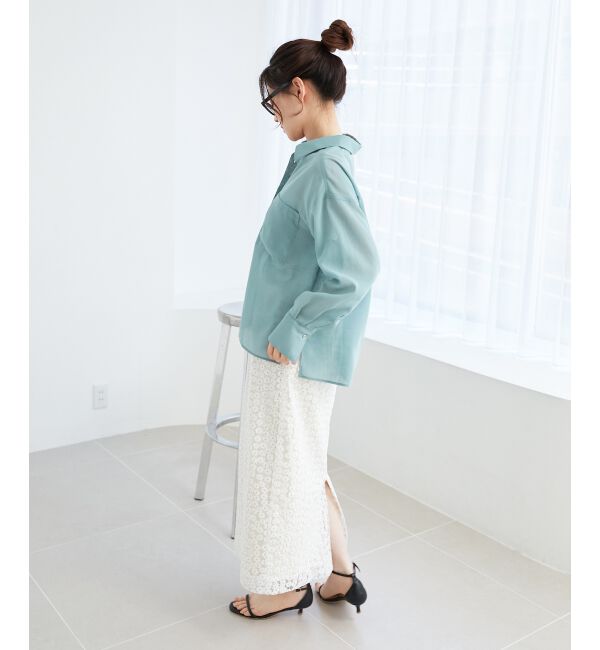 le.coeur blanc「《手洗い可能》ダブルポケットシアーシャツ」|シャツ・ブラウス|