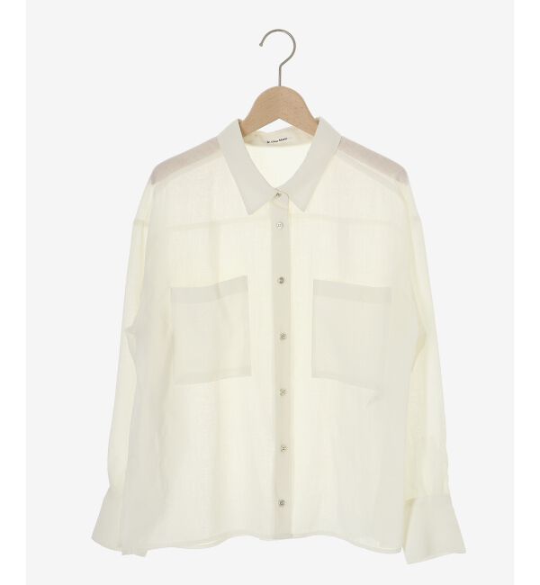 le.coeur blanc「《手洗い可能》ダブルポケットシアーシャツ」|シャツ・ブラウス|