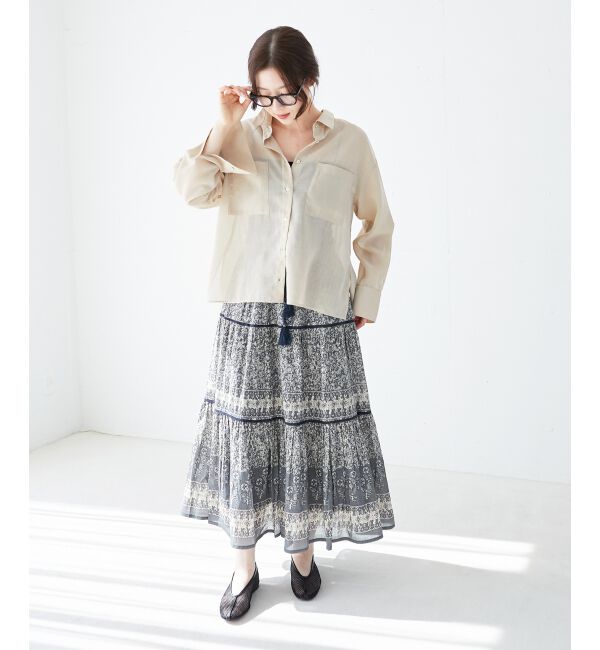 le.coeur blanc「《手洗い可能》ダブルポケットシアーシャツ」|シャツ・ブラウス|