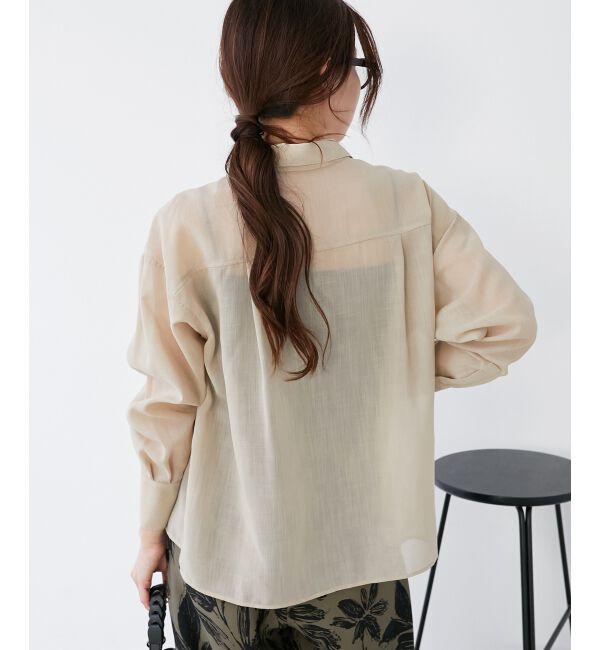 le.coeur blanc「《手洗い可能》ダブルポケットシアーシャツ」|シャツ・ブラウス|