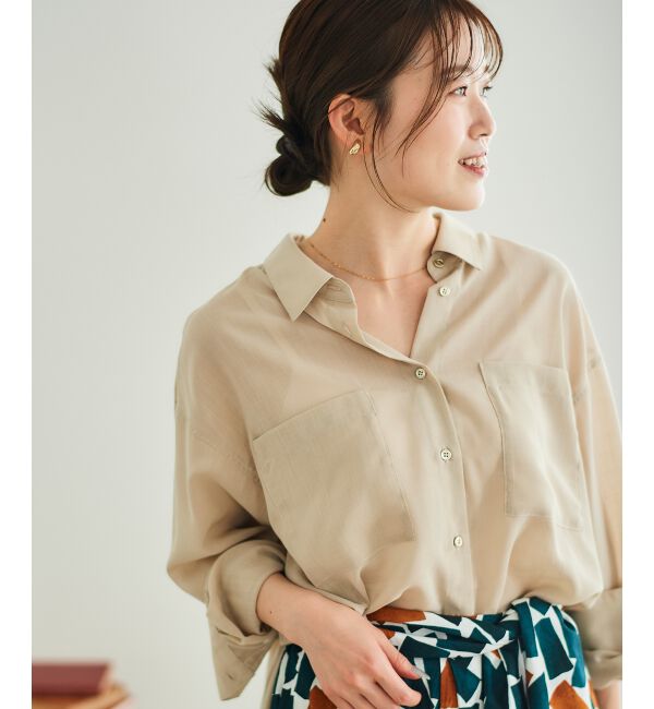 le.coeur blanc「《手洗い可能》ダブルポケットシアーシャツ」|シャツ・ブラウス|