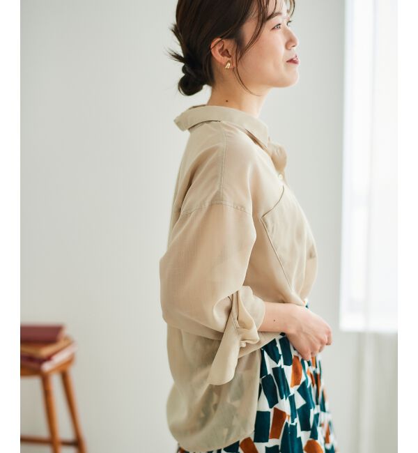 le.coeur blanc「《手洗い可能》ダブルポケットシアーシャツ」|シャツ・ブラウス|