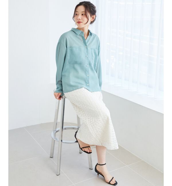 le.coeur blanc「《手洗い可能》ダブルポケットシアーシャツ」|シャツ・ブラウス|