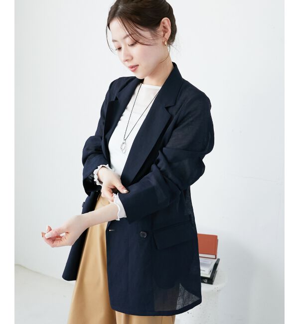  「リネンライクテーラードジャケット」|その他|