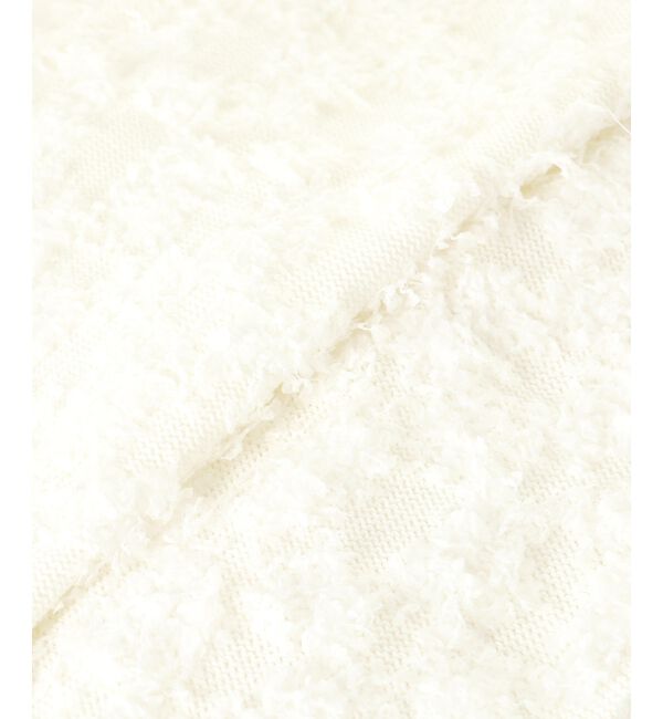 le.coeur blanc「《手洗い可能》フリンジ編みVネックベスト」|ベスト・ジレ|