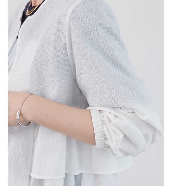  「《大人気マストアイテム！》カラミタンブラーフリルブルゾン」|ブルゾン・スタジャン|