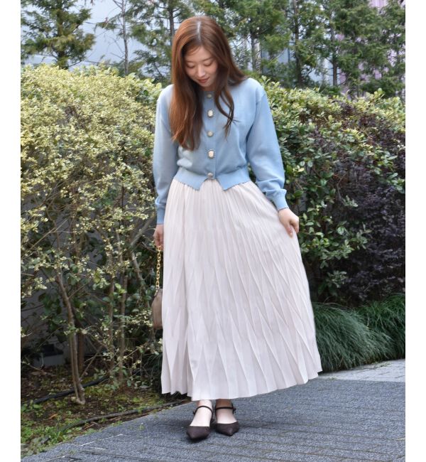  「《手洗い可能》TORRAZZO DONNAビジュー釦カーデ」|カーディガン|