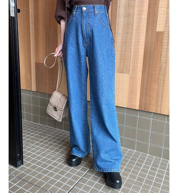 MAJESTICLEGON「デニムワイドパンツ」|デニム|