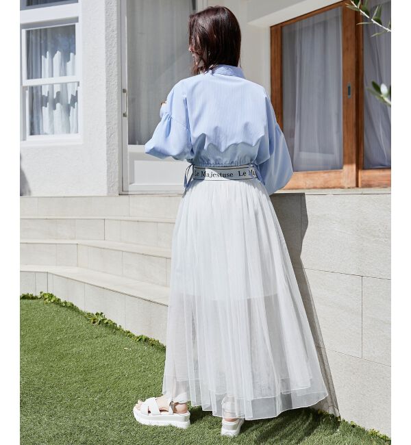 MAJESTICLEGON「ウエストロゴチュールスカート」|スカート|
