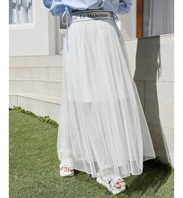 MAJESTICLEGON「ウエストロゴチュールスカート」|スカート|
