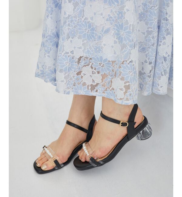 MAJESTICLEGON「クリアパールサンダル」|サンダル|