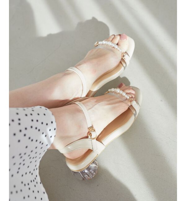 MAJESTICLEGON「クリアパールサンダル」|サンダル|