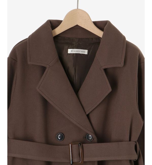 MAJESTICLEGON「バックデザインチェスターコート」|チェスターコート|