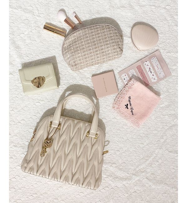 MAJESTICLEGON「チャームセットキルティングバッグ」|ハンドバッグ|