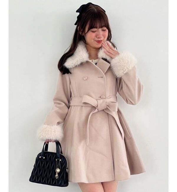 MAJESTICLEGON「チャームセットキルティングバッグ」|ハンドバッグ|