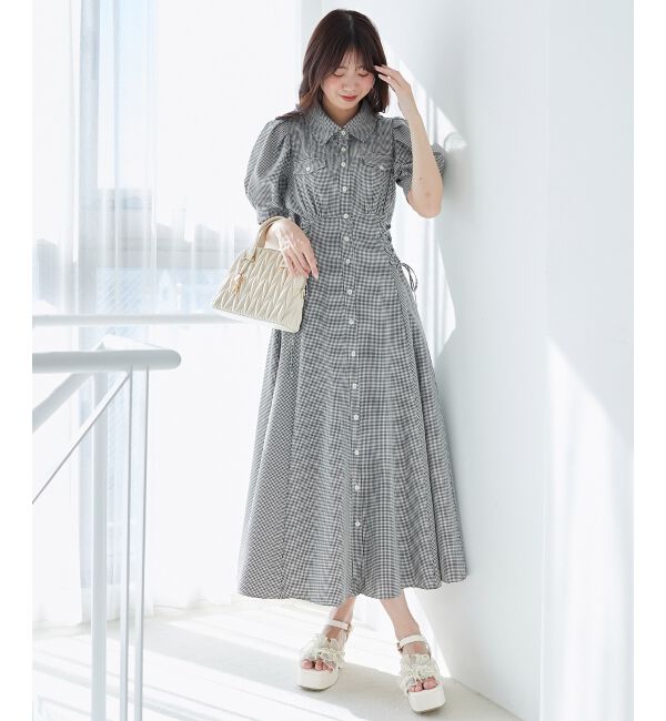 MAJESTICLEGON「チャームセットキルティングバッグ」|ハンドバッグ|