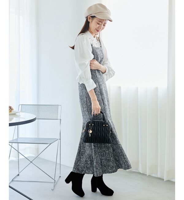 MAJESTICLEGON「チャームセットキルティングバッグ」|ハンドバッグ|