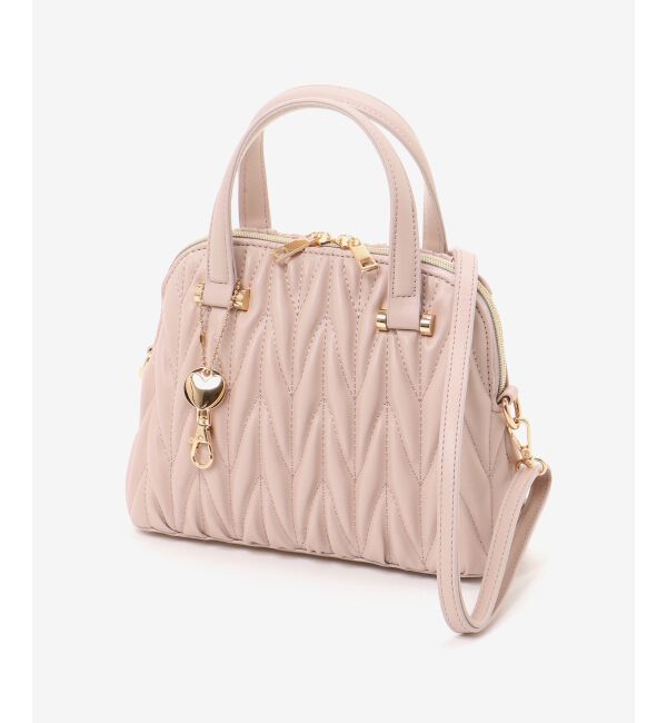 MAJESTICLEGON「チャームセットキルティングバッグ」|ハンドバッグ|